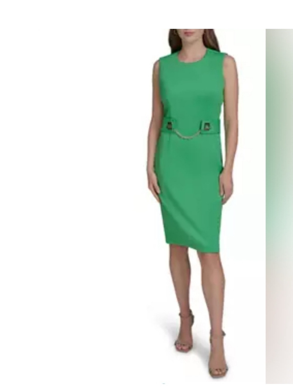 Halston Heritage Green Dress Size 6